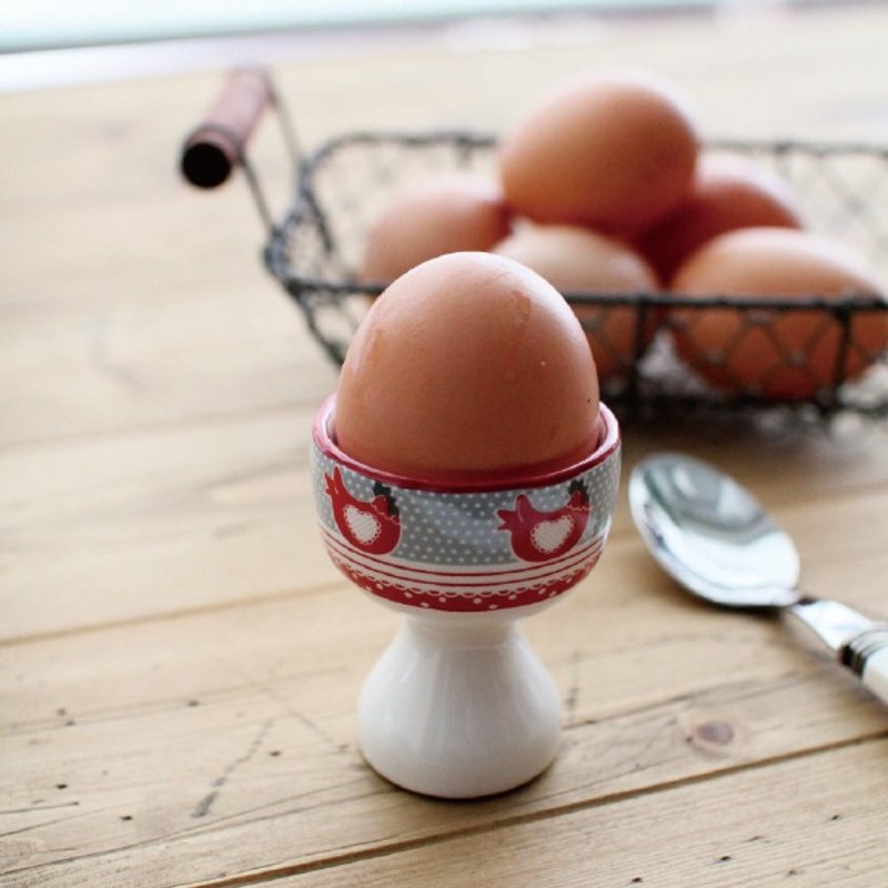 法国Efya复古水玉点点公鸡蛋杯 - 花瓶/陶器 - 其他材质 