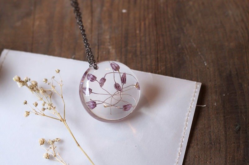 植物艾迪 ♪ 项链 - 项链 - 植物．花 紫色