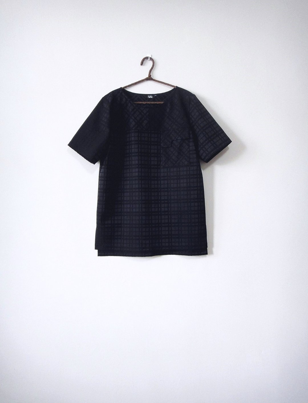 黑色快门 上衣 - 女装上衣 - 其他材质 黑色