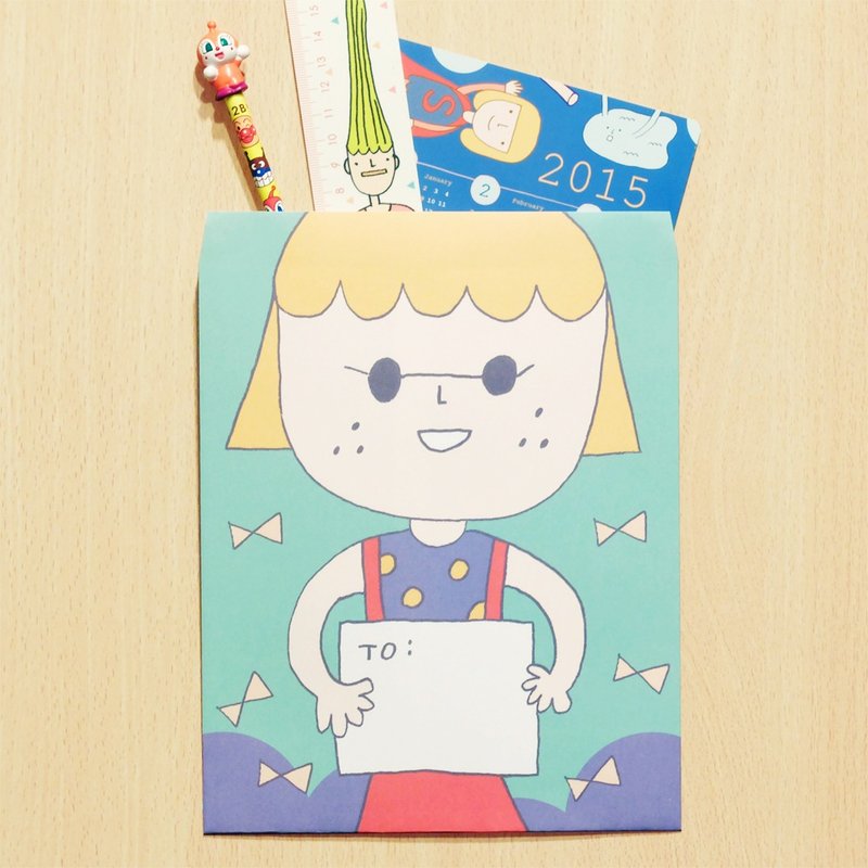 墨镜邮差 / 大包装纸袋 - 信封/信纸 - 纸 绿色