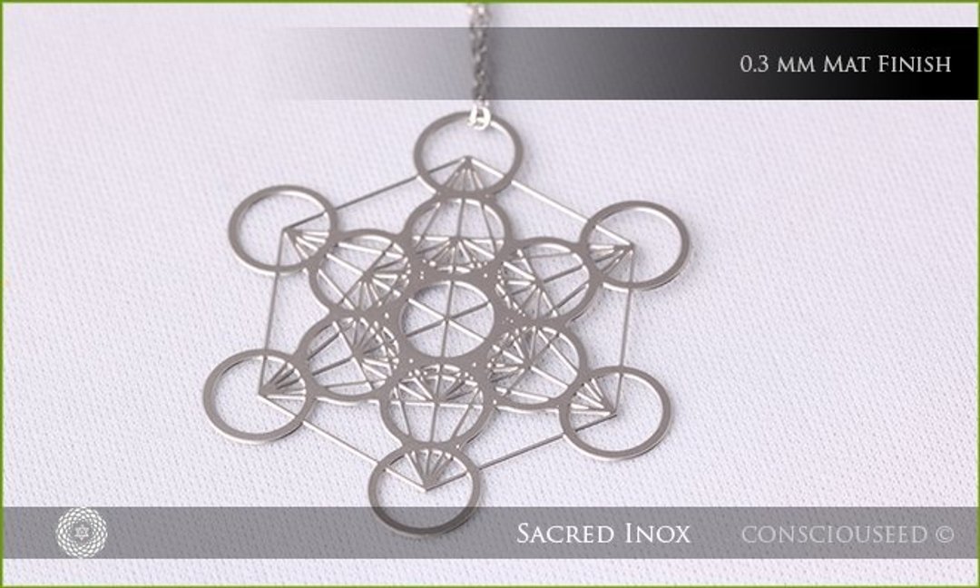 麦达昶的立方体 Metatron’s Cube - 项链 - 其他金属 