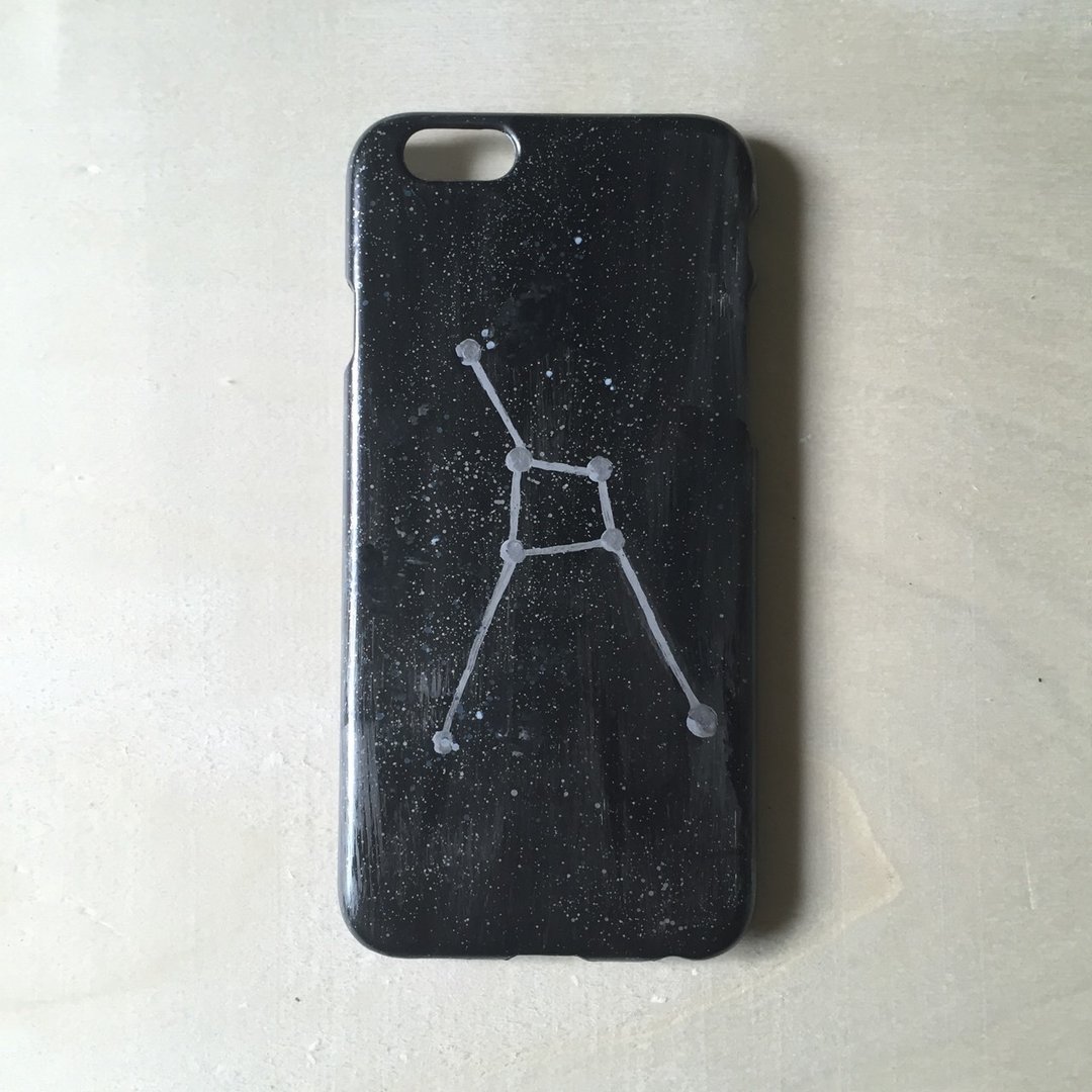 星座壳Constellation手绘手机壳IPHONE:HTC:SONY:SAMSUNGASUSOPPO - 手机壳/手机套 - 颜料 黑色