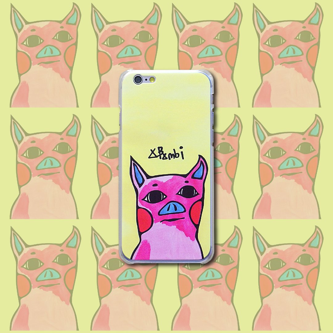NEW!! ‘微醺斑比’ iPhone6/6plus/5/5S 手机壳 猪排博士 - 手机壳/手机套 - 塑料 黄色