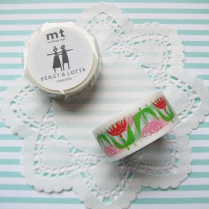 mt 和纸胶带 mt x Bengt&Lotta【Tulip(MTBELO02)】生产完了品 - 纸胶带 - 纸 多色