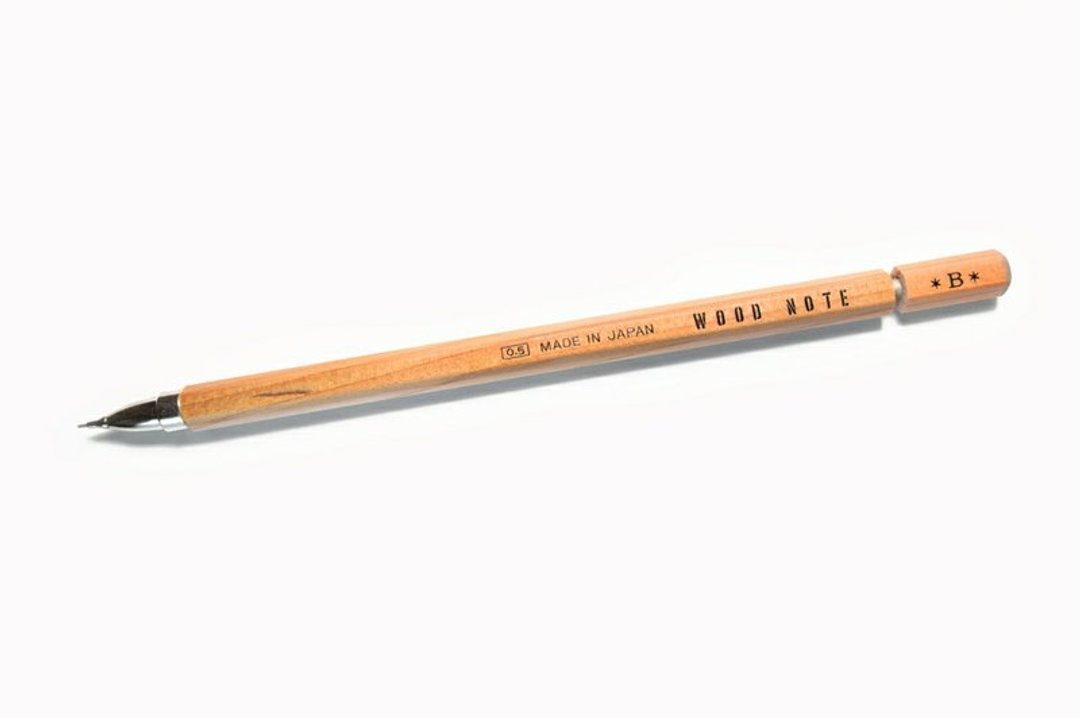 北星 Wood Note 系列 限量原木自动铅笔 B - 其他书写用品 - 木头 咖啡色