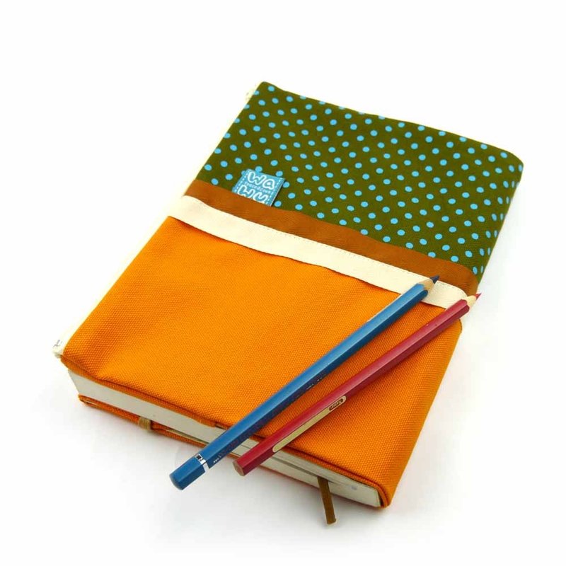 WaWu A5/25K布书套 (柠檬黄) - 书衣/书套 - 棉．麻 黄色