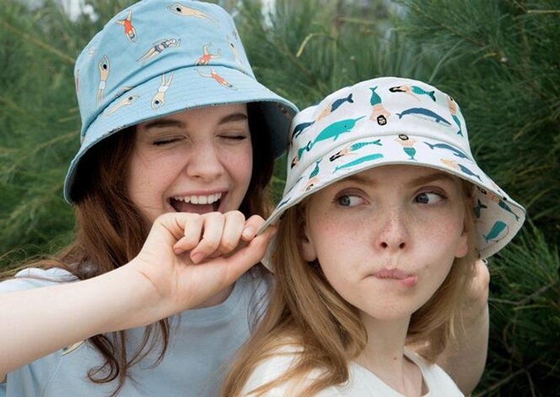 YIZISTORE 渔夫帽 女 印花帽子 - 帽子 - 其他材质 