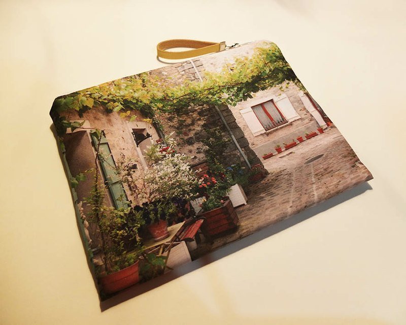 【好好去旅行】扁扁大包◆◇◆小径◆◇◆ - 手提包/手提袋 - 其他材质 绿色