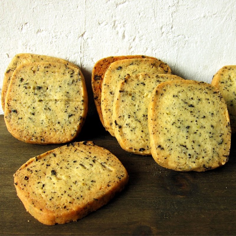 伯爵茶饼  -  12 片  (盒) - 手工饼干 - 新鲜食材 金色