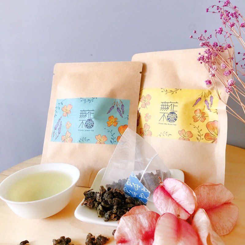 【无花不茶】原叶三角立体茶包3gx1入铝箔袋装(11种口味) - 茶 - 其他材质 