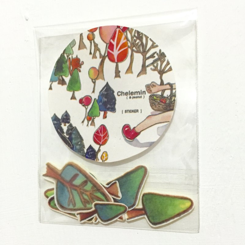 你最特别系列 绿树贴纸 / Chelemin - 贴纸 - 纸 绿色