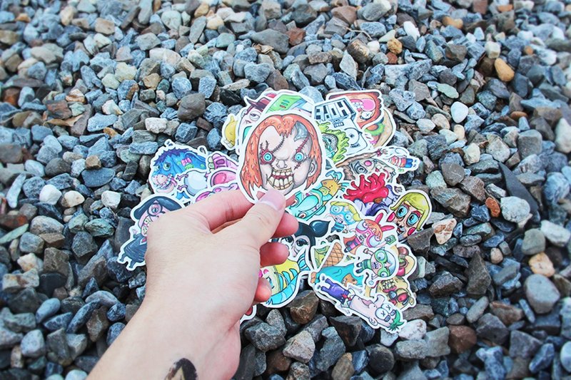 ♕ 国王 kingjun  不分美丑  经典贴纸整组65张 ❥超值优惠 - 贴纸 - 纸 多色