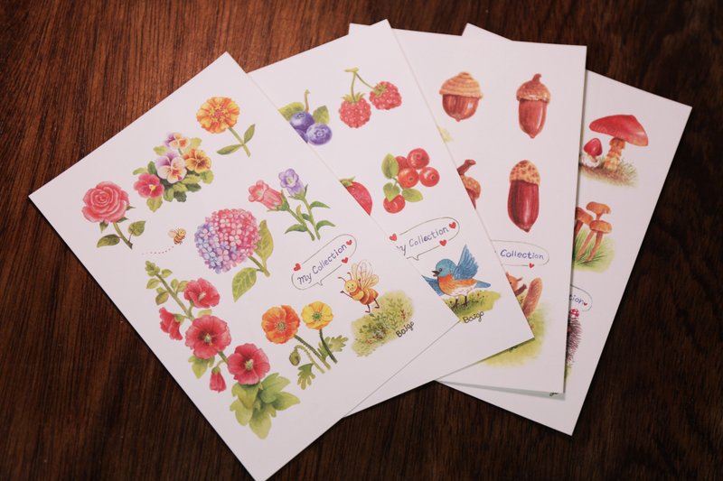 我的收藏品│全套组合 - 卡片/明信片 - 纸 