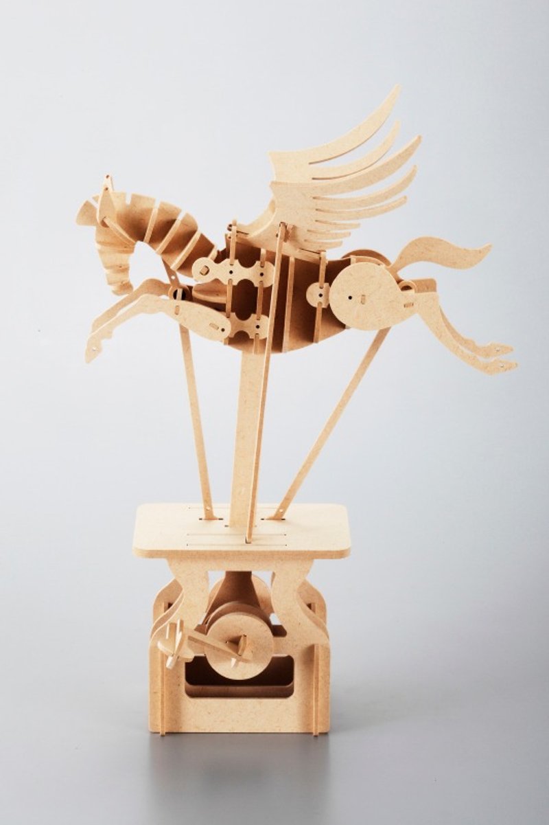异想模界之飞天马 - 木工/竹艺/纸艺 - 木头 卡其色