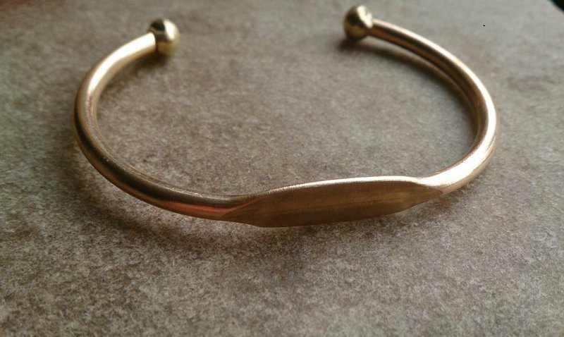 简约黄铜手环 - 手链/手环 - 其他金属 金色