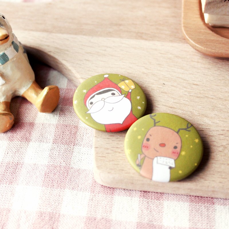 [圣诞节]好朋友小磁铁│圣诞最佳拍档 - 冰箱贴/磁贴 - 其他金属 绿色