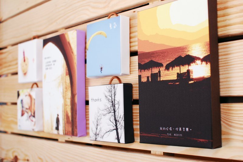 我的佳偶 你甚美丽。无框画 - 摆饰 - 木头 咖啡色