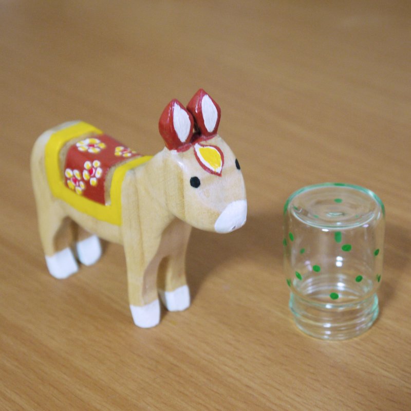 手工木作-小驴子名片架 - 名片架/名片座 - 木头 多色