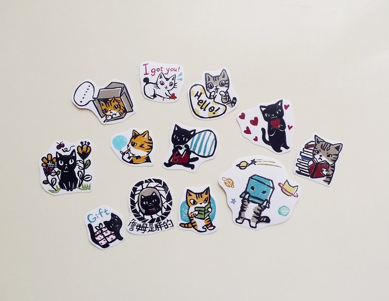 贴纸-抗紫外线防水贴纸（B） - 贴纸 - 纸 多色