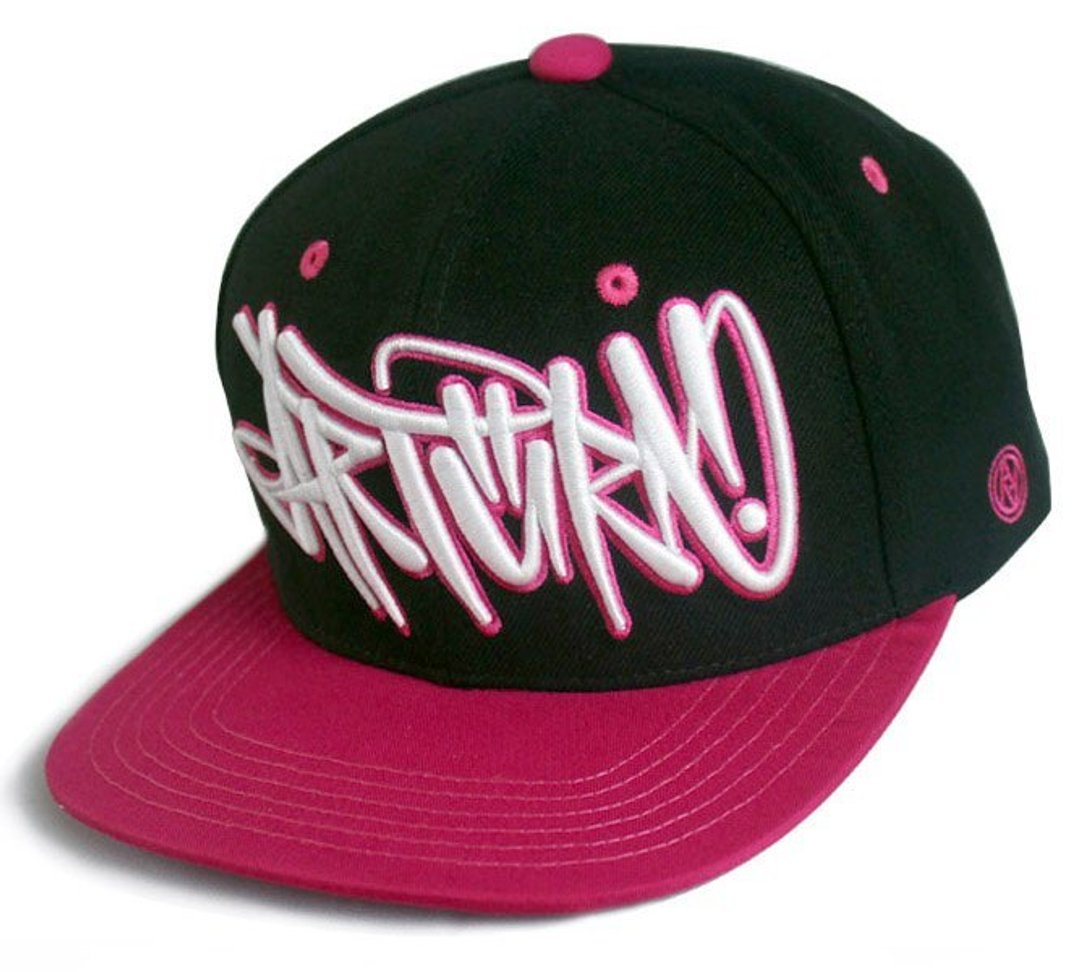 Arturn / Fighting snapback cap 棒球帽 / 黑桃红 - 帽子 - 棉 红色