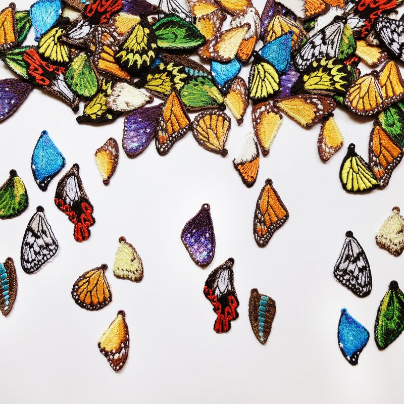 刺绣 蝴蝶 翅膀 / 蝶羽单片 专卖区 - 编织/刺绣/羊毛毡/裁缝 - 绣线 多色