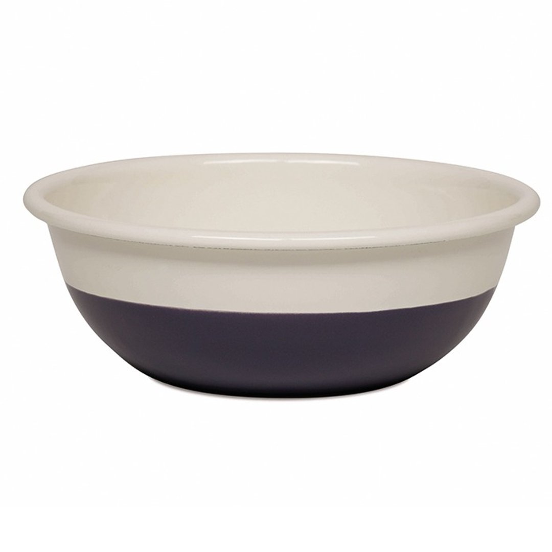 RIESS x Sarah Wiener联名款 珐琅料理盆18cm(奶油/甜李蓝) - 厨房用具 - 珐琅 白色