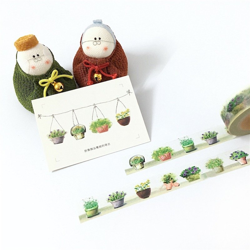 Aloha 和纸胶带 盆栽Ⅱ - 纸胶带 - 纸 多色