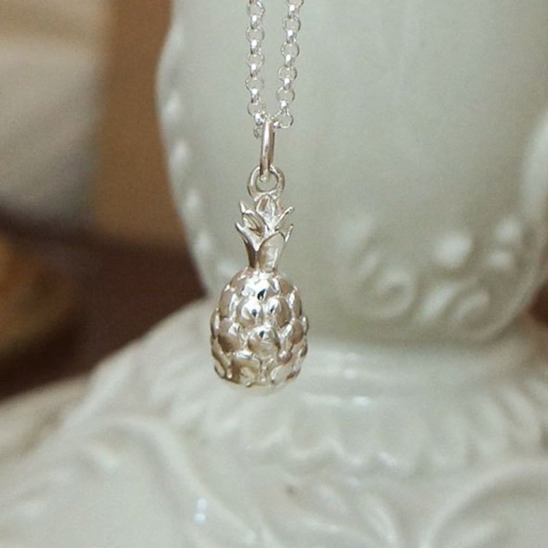 GEORGIA TSAO凤梨纯银项炼 - 项链 - 其他金属 白色