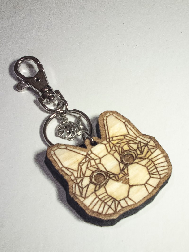 ▲Cat猫▲钥匙圈/项链 - 钥匙链/钥匙包 - 压克力 咖啡色