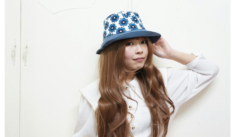 ☚ 缤纷系 _ 好少女渔夫帽 _ 蓝色小雏菊 ☛ - 帽子 - 其他材质 蓝色