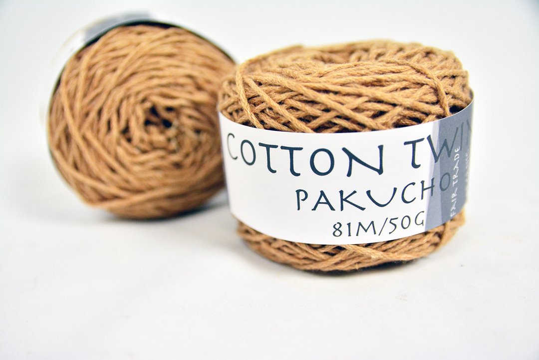 Pakucho Organic Yarn 原生有机棉线-巧克力-公平贸易 - 编织/刺绣/羊毛毡/裁缝 - 棉 咖啡色