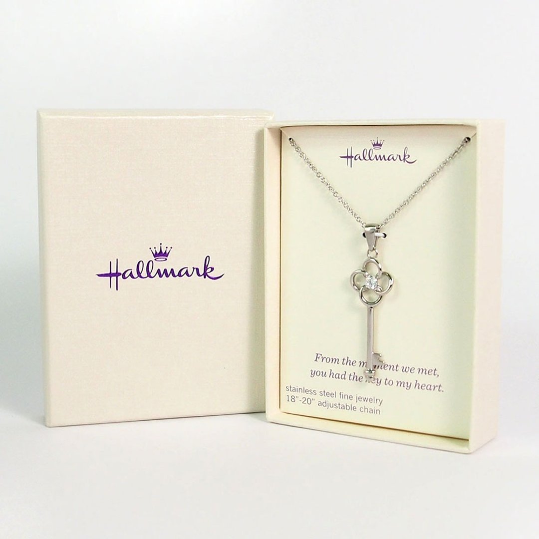 造型项链 心的钥匙【Hallmark-礼品 项錬】 - 项链 - 其他材质 银色
