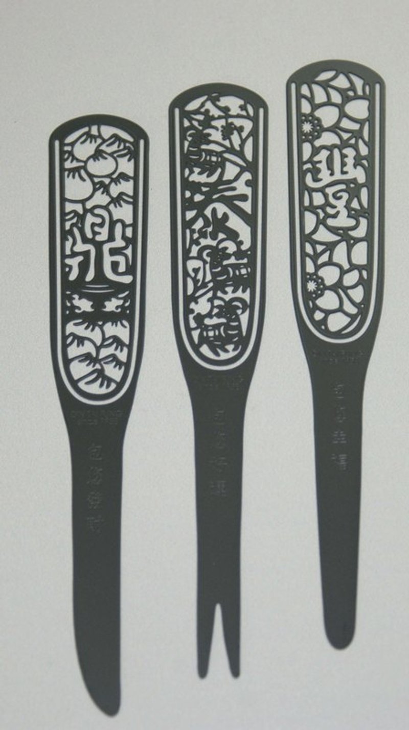 开运信签(黑款一套三式) - 书签 - 其他金属 黑色