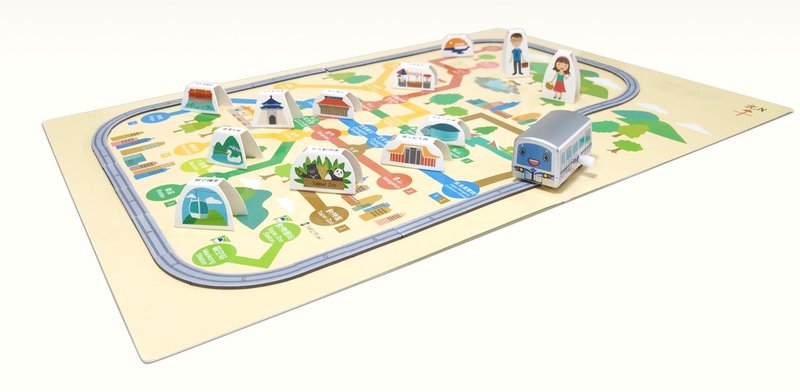 磁贴轨道游戏-捷运台北游 - 玩具/玩偶 - 塑料 多色