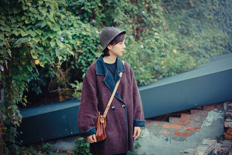 冬季毛料圆帽/黑曜日 - 帽子 - 其他材质 黑色