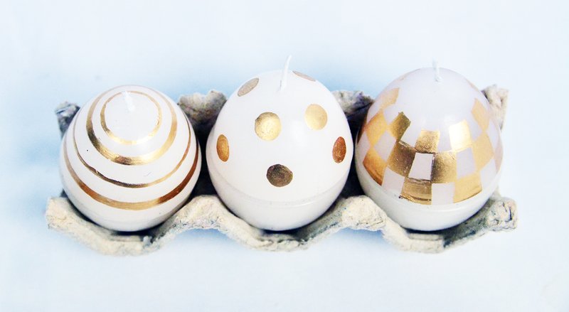 彩蛋蜡烛＿公平贸易 - 蜡烛/烛台 - 蜡 黄色