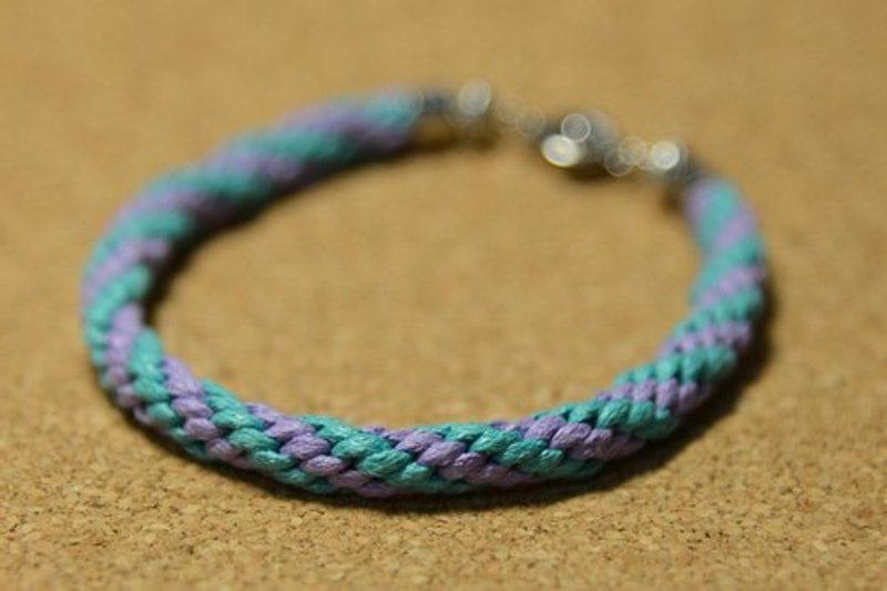 手工编织手环-低调的毛怪 - 手链/手环 - 其他材质 蓝色