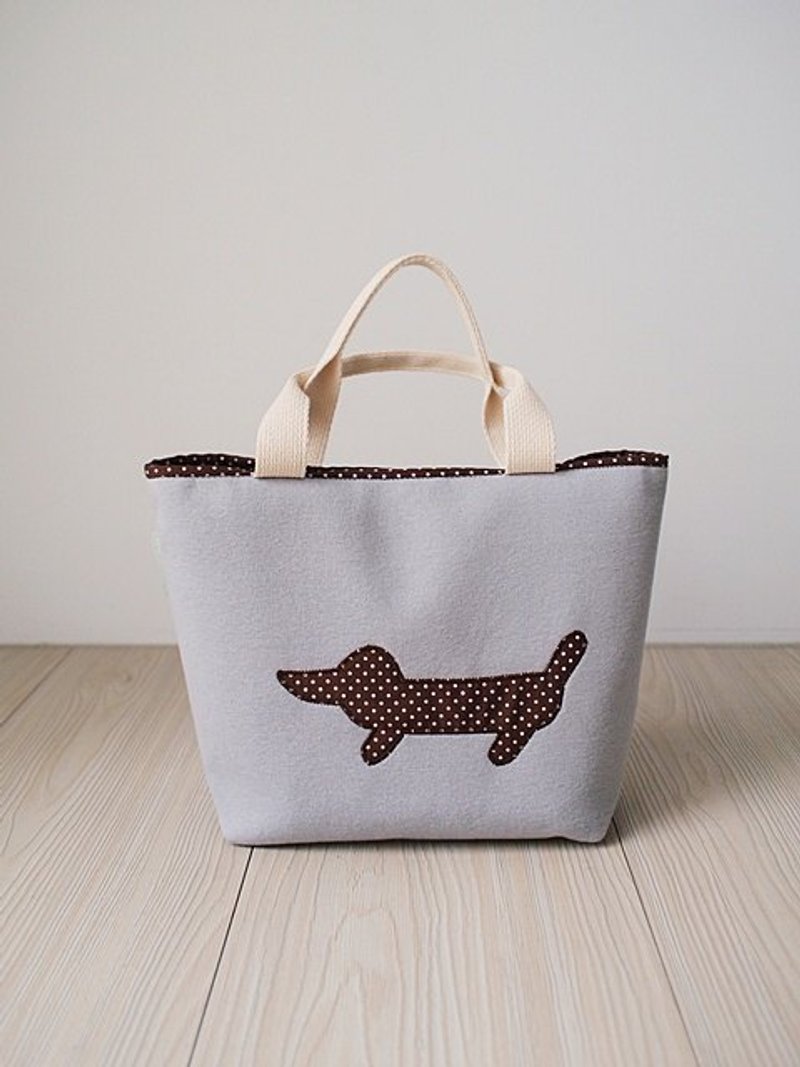 hairmo。腊肠狗外出手提袋 - 手提包/手提袋 - 其他材质 灰色