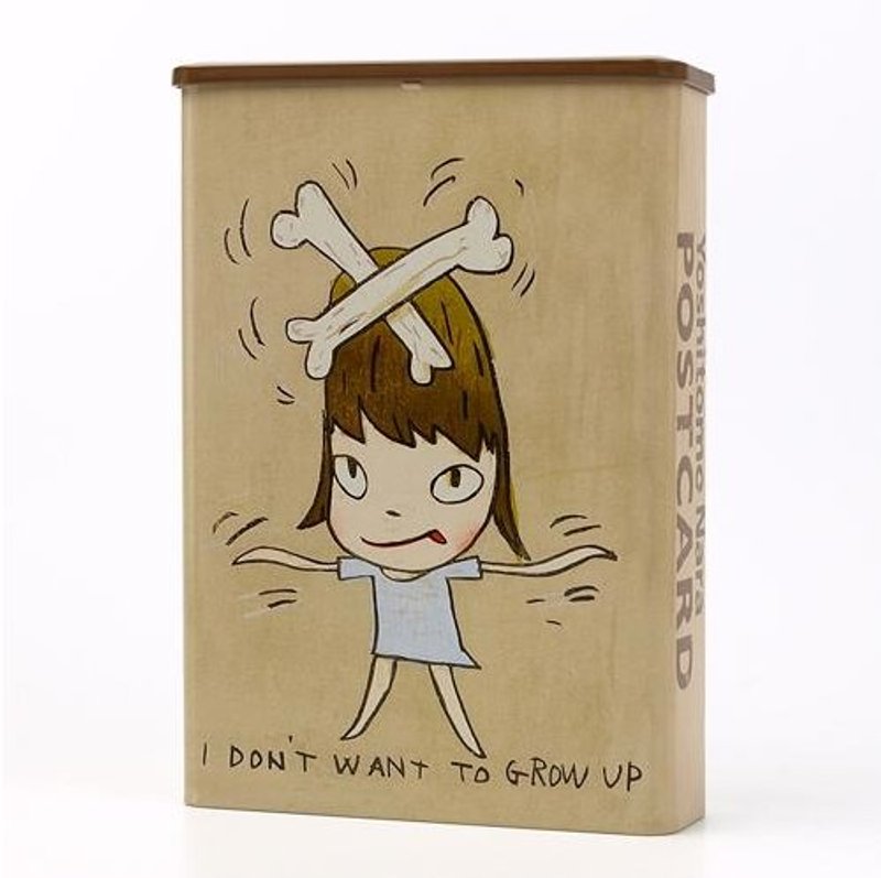 奈良美智 PRINT WORKS 版画明信片组 附赠贴纸 - 卡片/明信片 - 纸 卡其色