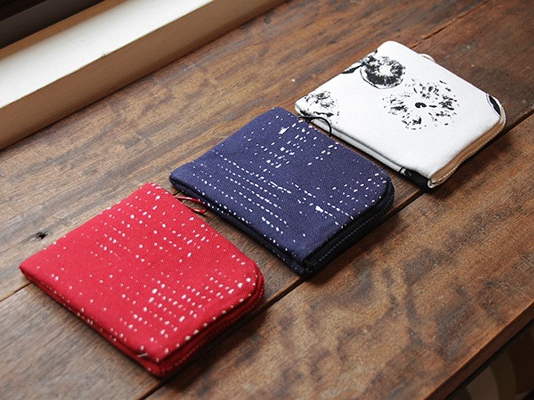 方形零钱包 | 红石(完售)、抿青、果印 - 零钱包 - 棉 