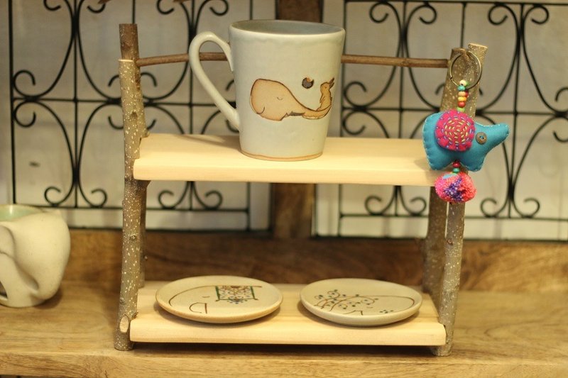 手作木制杯架(M) - 摆饰 - 木头 
