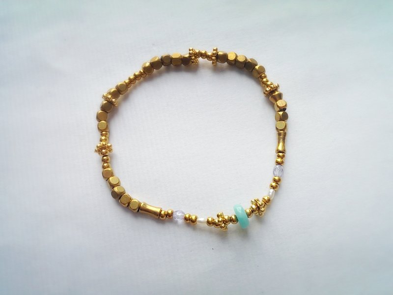 〈 流浪天河 〉　碎金系  /  黄铜细手环 - 手链/手环 - 其他材质 金色