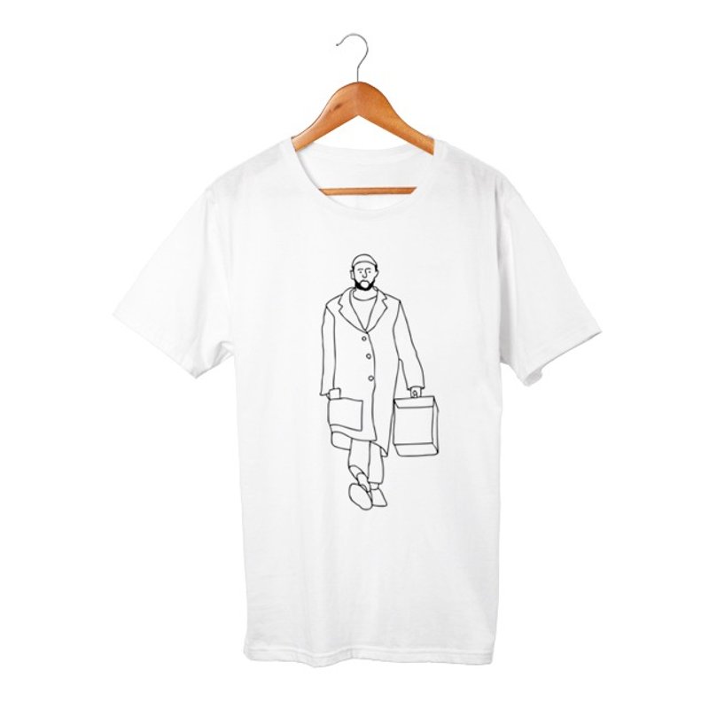 Leone T-shirt - 男装上衣/T 恤 - 棉．麻 灰色