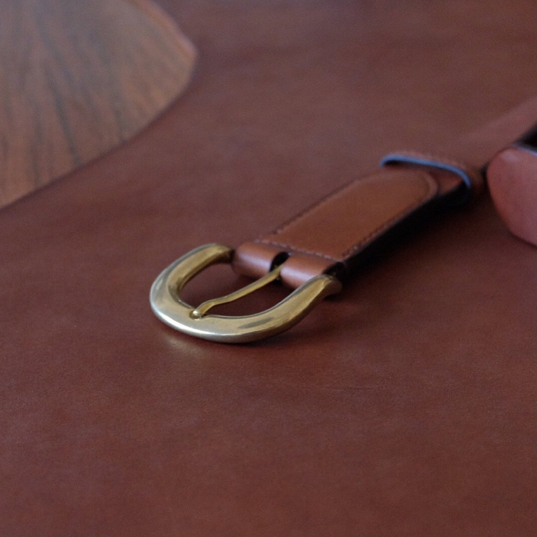 Mildy Hands - Belt02 / 35mm / Type C 皮带 - 其他 - 真皮 咖啡色