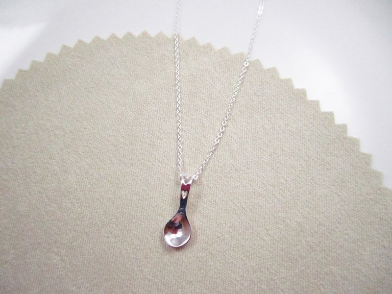 Baby纯银饰品《银汤匙》 - 项链 - 其他金属 白色