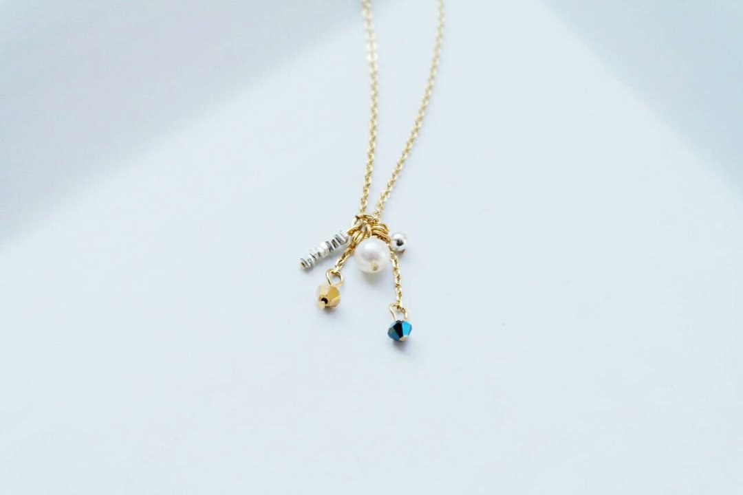 《Birthday Crystal》经典生日派对款 庆祝版极细锁骨链 - 锁骨链 - 宝石 