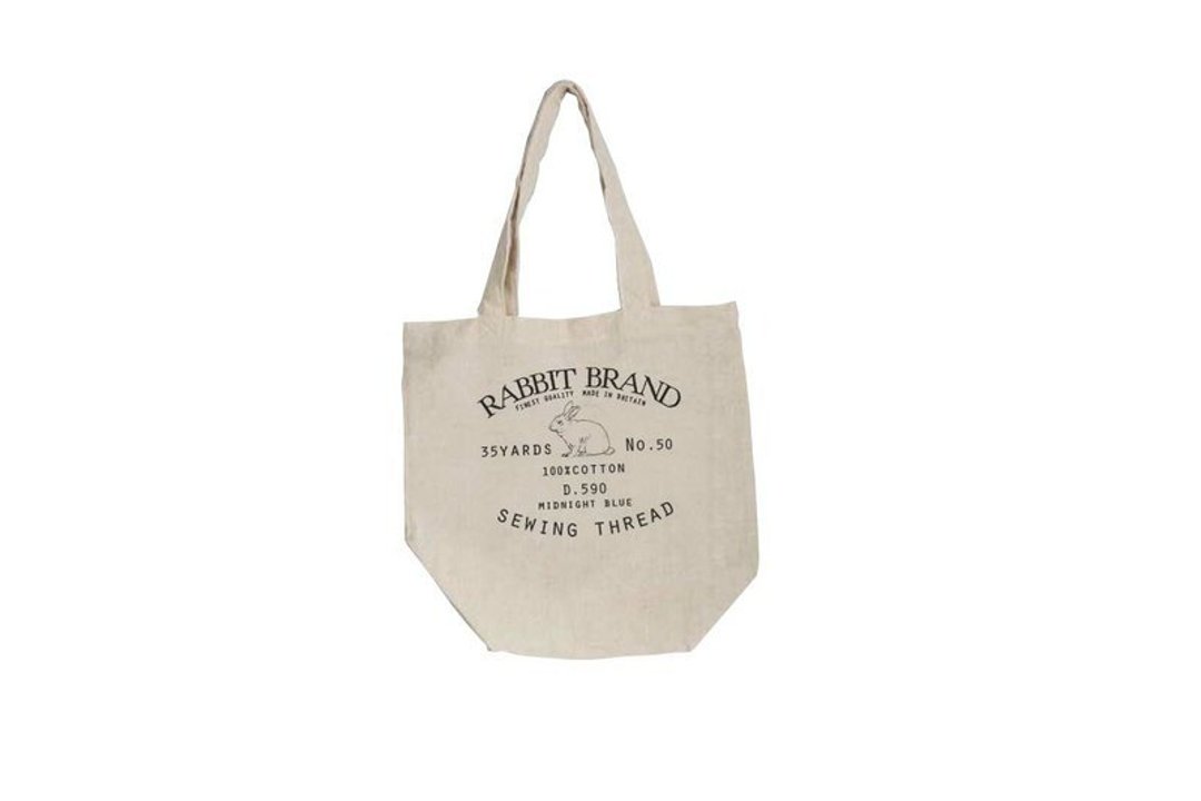 Fill in the Blank”天然麻织布家饰系列 -法式棉麻轻型购物袋 tote bag- RABBIT - 摆饰 - 其他材质 金色