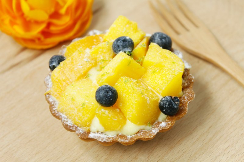 【Apie烘焙研究中心】手工夏日芒果派/3寸两入 - 蛋糕/甜点 - 新鲜食材 黄色