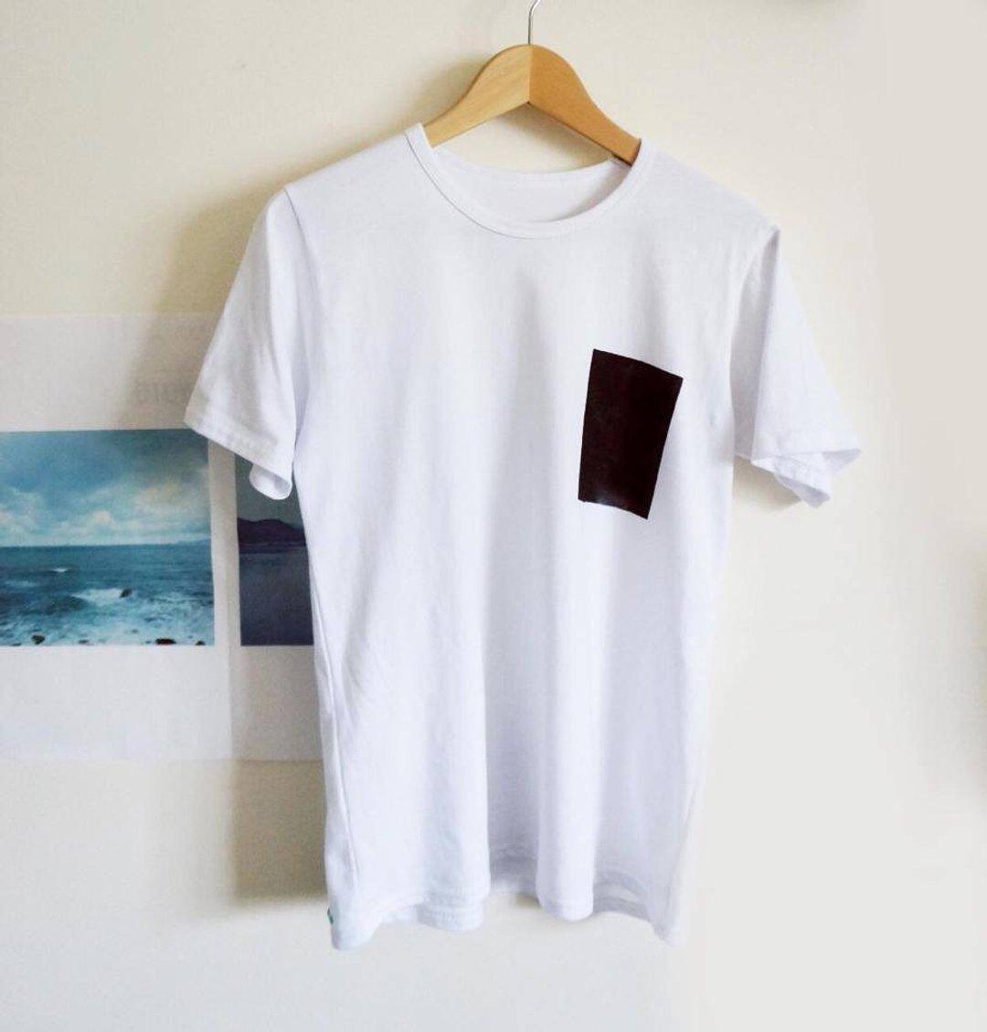 亨亨 手印 一片海苔 T-shirt Tee 白色 - 女装 T 恤 - 其他材质 白色