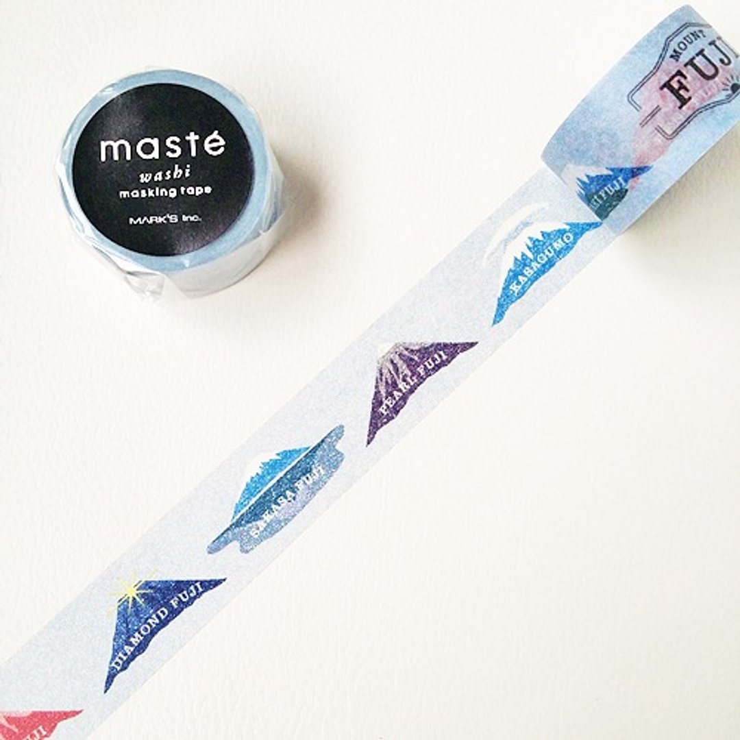 maste 和纸胶带 Multi．Japan【富士山(MST-MKT83-A)】 - 纸胶带 - 纸 蓝色